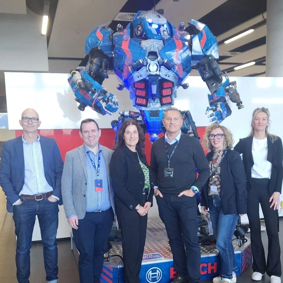 Michael Wheatland with RMIT colleagues and industry partners