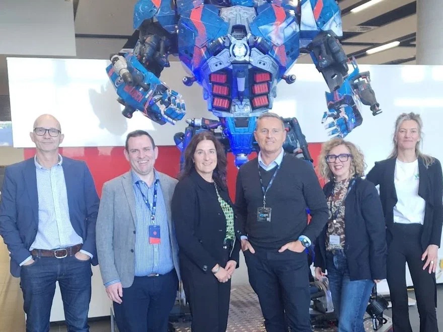 Michael Wheatland with RMIT colleagues and industry partners