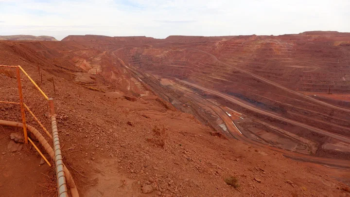 Australian iron ore mining landscape